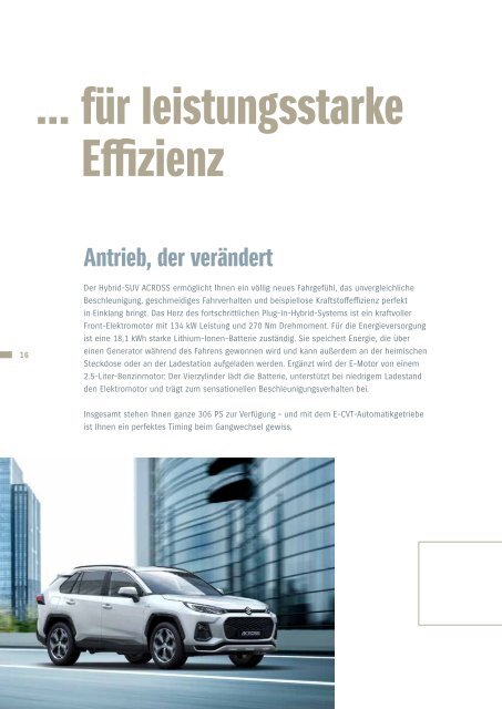 ACROSS PLUG-IN HYBRID Modellprospekt