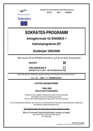 SOKRATES-PROGRAMM - Academia Danubiana