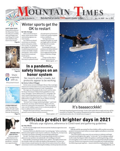 Mountain Times - Vol. 49, No. 53 - Dec. 30, 2020 - Jan 2, 2021