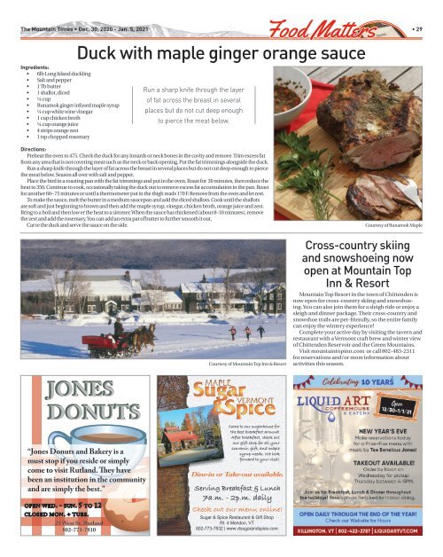 Mountain Times - Vol. 49, No. 53 - Dec. 30, 2020 - Jan 2, 2021