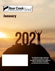 Bear Creek January 2021
