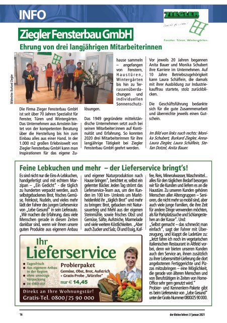 der kleine Lohrer - Ausgabe Januar 2021