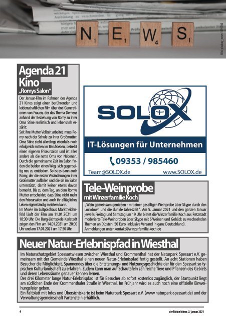 der kleine Lohrer - Ausgabe Januar 2021