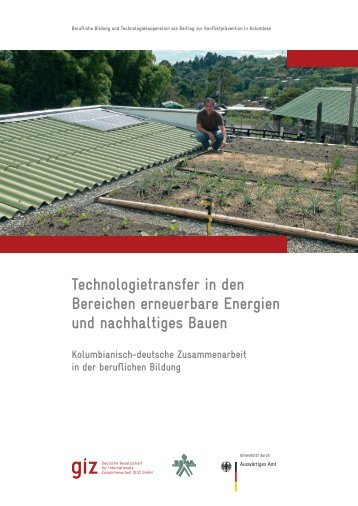 Technologietransfer in den Bereichen erneuerbare Energien und ...