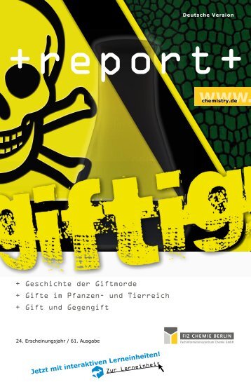 ERSTE HILFE chemistry.de - FIZ CHEMIE Berlin