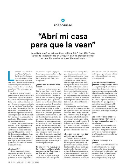 Billboard AR N°89 Diciembre 2020