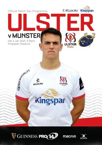 Ulster Rugby Match Day Programme - Munster