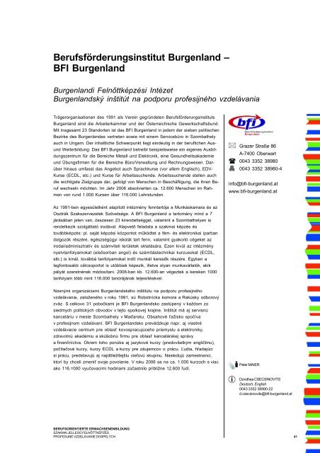 VHS Burgenland - Burgenländische Forschungsgesellschaft