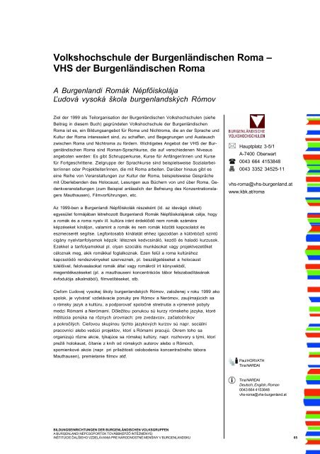 VHS Burgenland - Burgenländische Forschungsgesellschaft