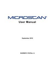 MICROSCAN User Manual - Snap-on