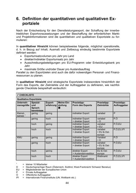 Exportratgeber für Dienstleister - Aussenwirtschaftsportal Bayern