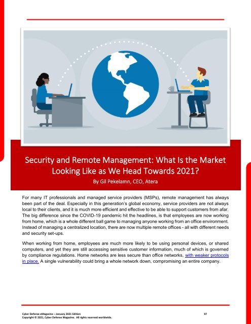 Cyber Defense eMagazine January 2021 Edition