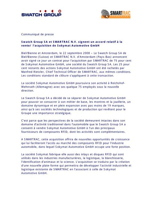 swatch groupe marques