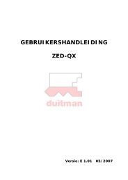 introductie zed-qx - Duitman