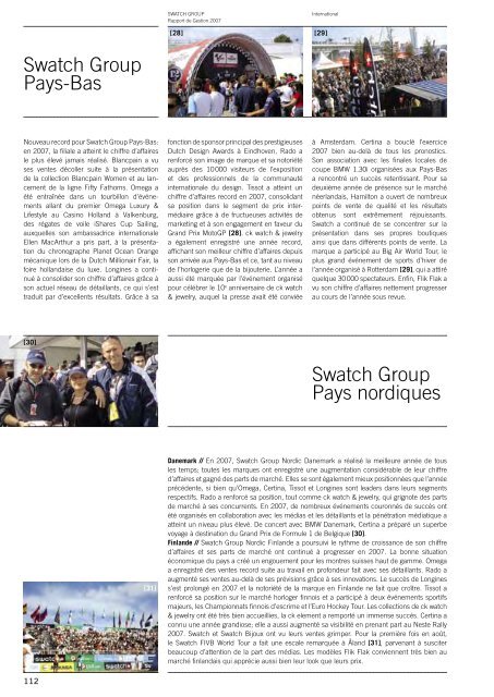 Rapport de Gestion 2007 - Swatch Group