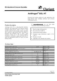 Merkblatt-Antifrogen SOL HT englisch - Antifrogen - Clariant
