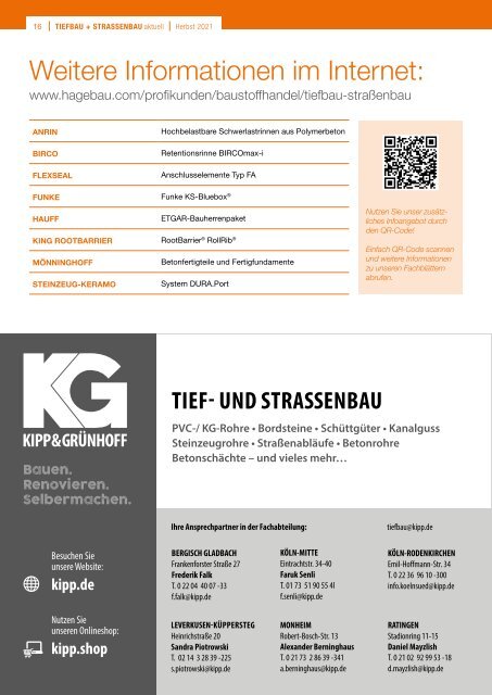 Kipp + Grünhoff: Tiefbau + Straßenbau