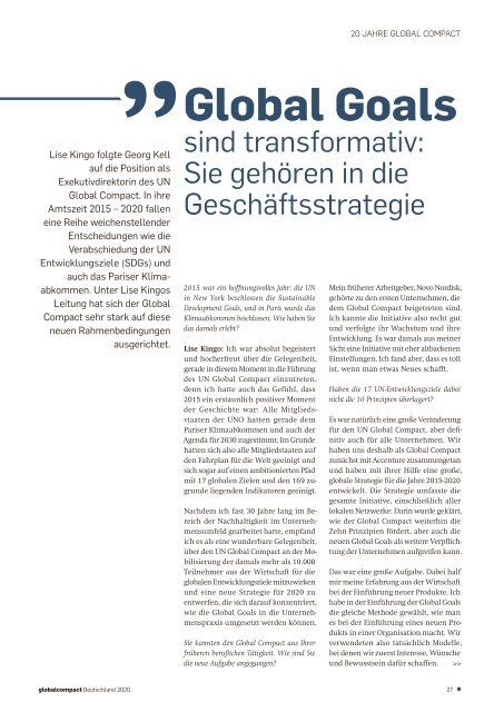 Global Compact Deutschland 2020 