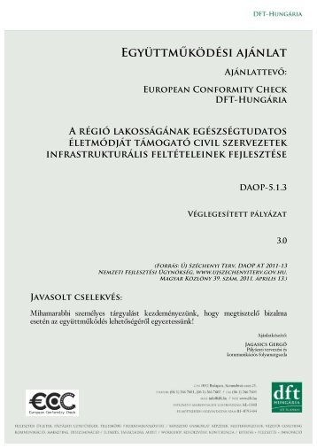 Együttműködési ajánlat Ajánlattevő: European ... - Versenyhajó