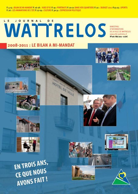 2008-2011 : LE BILAN A MI-MANDAT - Ville de Wattrelos