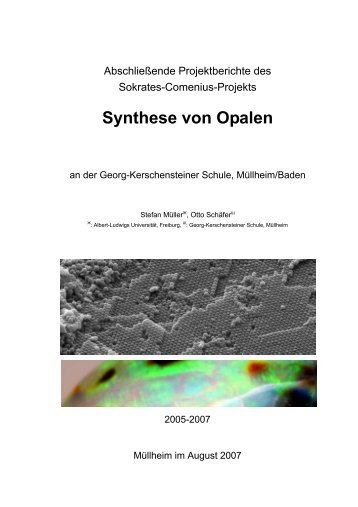 Synthese von Opalen - Georg-Kerschensteiner-Schule