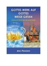 Gottes Werk auf Gottes Weise getan - Leitung von Gemeinden des neuen Bundes