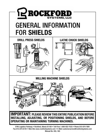 KSL-160 | General Information for Shields