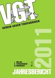 Jahresbericht 2011 - Verein gegen Tierfabriken