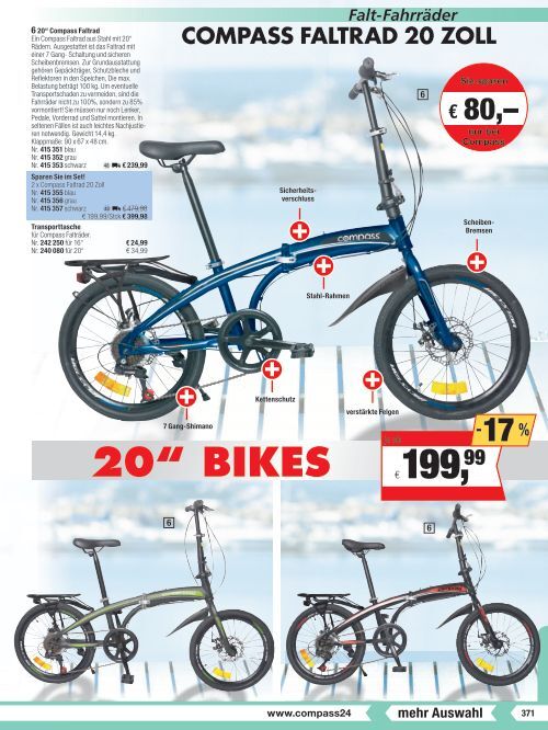 € Falt-Fahrräder COMPA