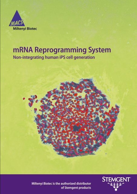 Stemgent mRNA Reprogramming System - Miltenyi Biotec