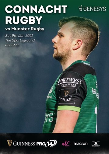 Connacht V Munster 09-01-2021 Match Programme