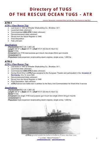 Rescue Ocean Tugs – ASR - Towingline.com