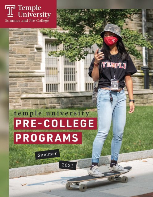 Temple Pre-College Summer 2021 Digital Brochure