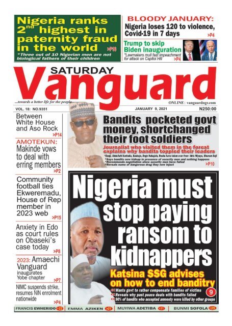 09012021 - Nigeria must stop paying ransom to kidnappers
