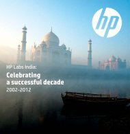 Celebrating a successful decade - HP Labs