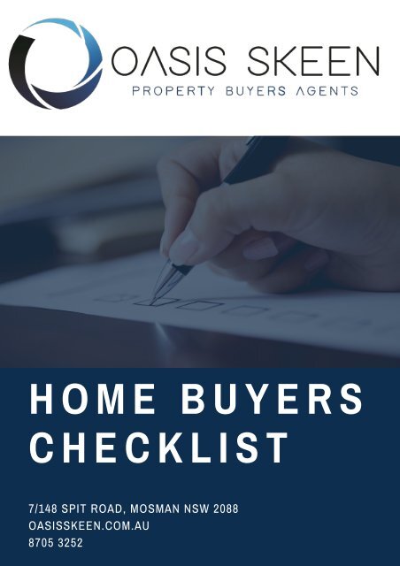 Home Buyers Checklist - Oasis Skeen Property Buyers