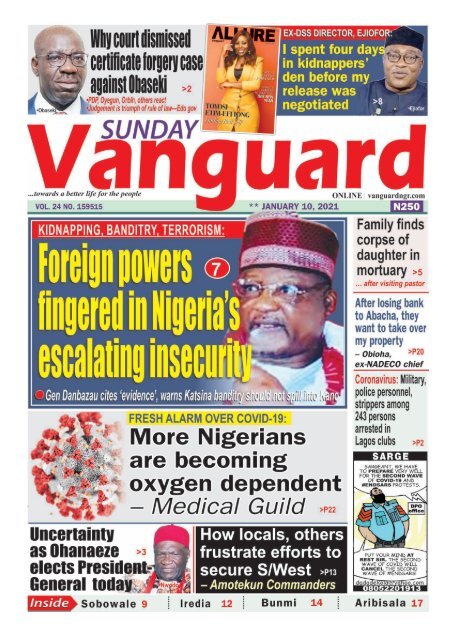 10012021 - Foreign powers fingered in Nigeria's escalating insecurity