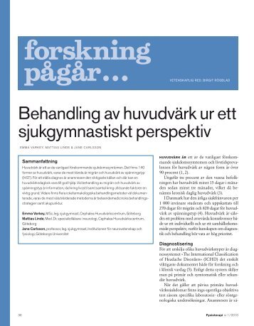forskning pågår…