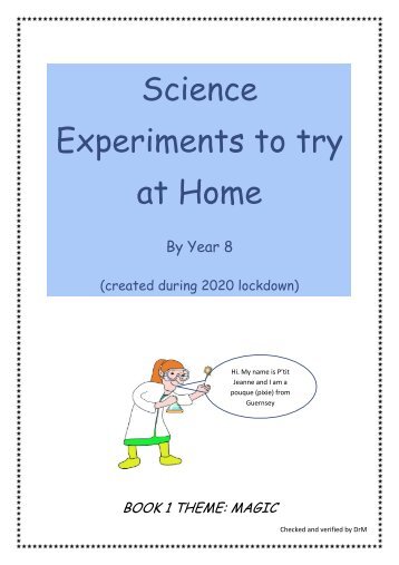 Science Experiments to try at Home