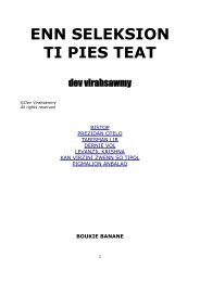 ENN SELEKSION TI PIES TEAT - lakaz