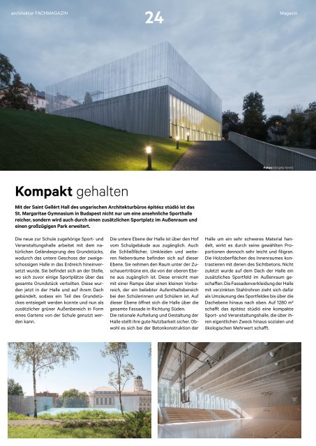 architektur Fachmagazin Ausgabe 8 2020