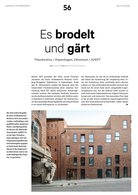 architektur Fachmagazin Ausgabe 8 2020