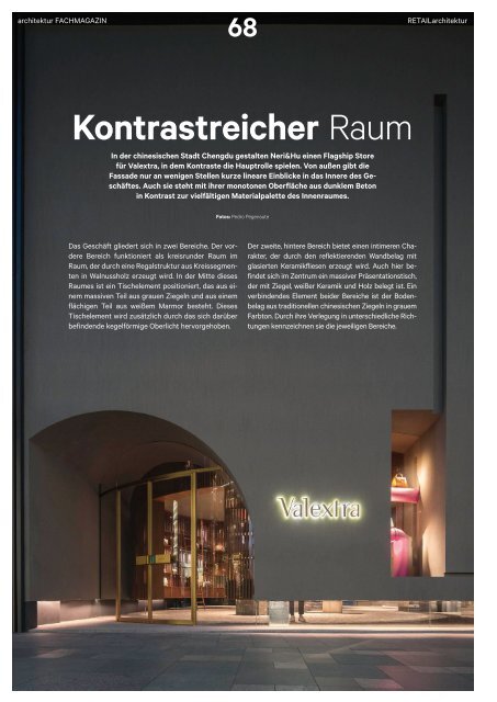 architektur Fachmagazin Ausgabe 8 2020