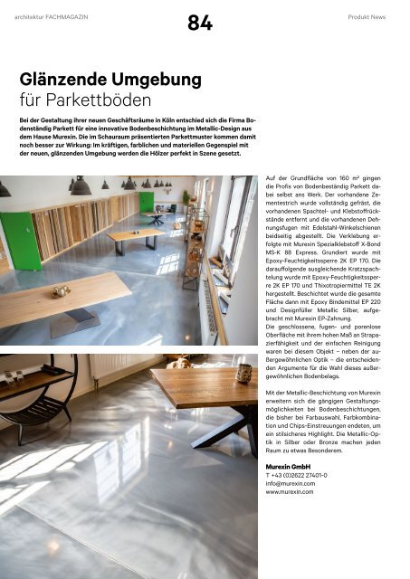 architektur Fachmagazin Ausgabe 8 2020