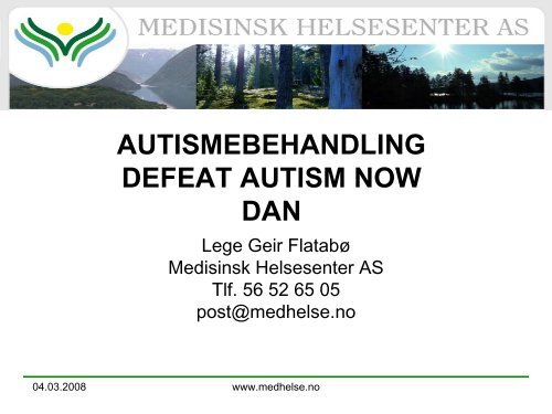 autismebehandling defeat autism now dan - Autisme kan behandles