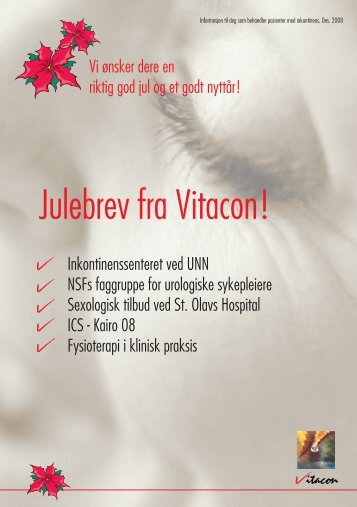 Nyhetsbrev 2008 - Vitacon