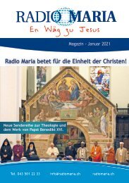 Radio Maria Magazin - Januar 2021