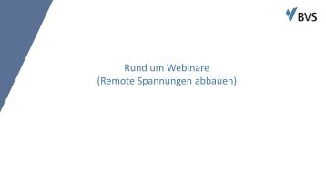 Rund um Webinare_Spannungen abbauen