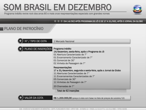 SOM BRASIL EM DEZEMBRO - EPTV Comercial