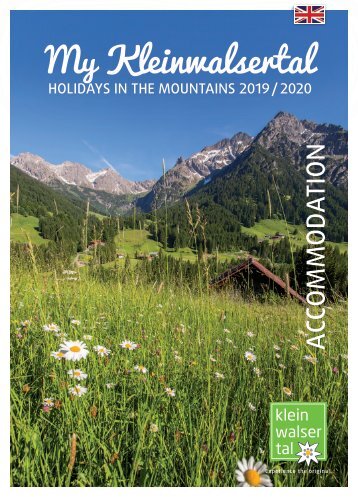 My Kleinwalsertal HOLIDAYS IN THE MOUNTAINS 2019/2020 